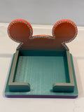 Mickey Shaped post it note holder with diamond accents
