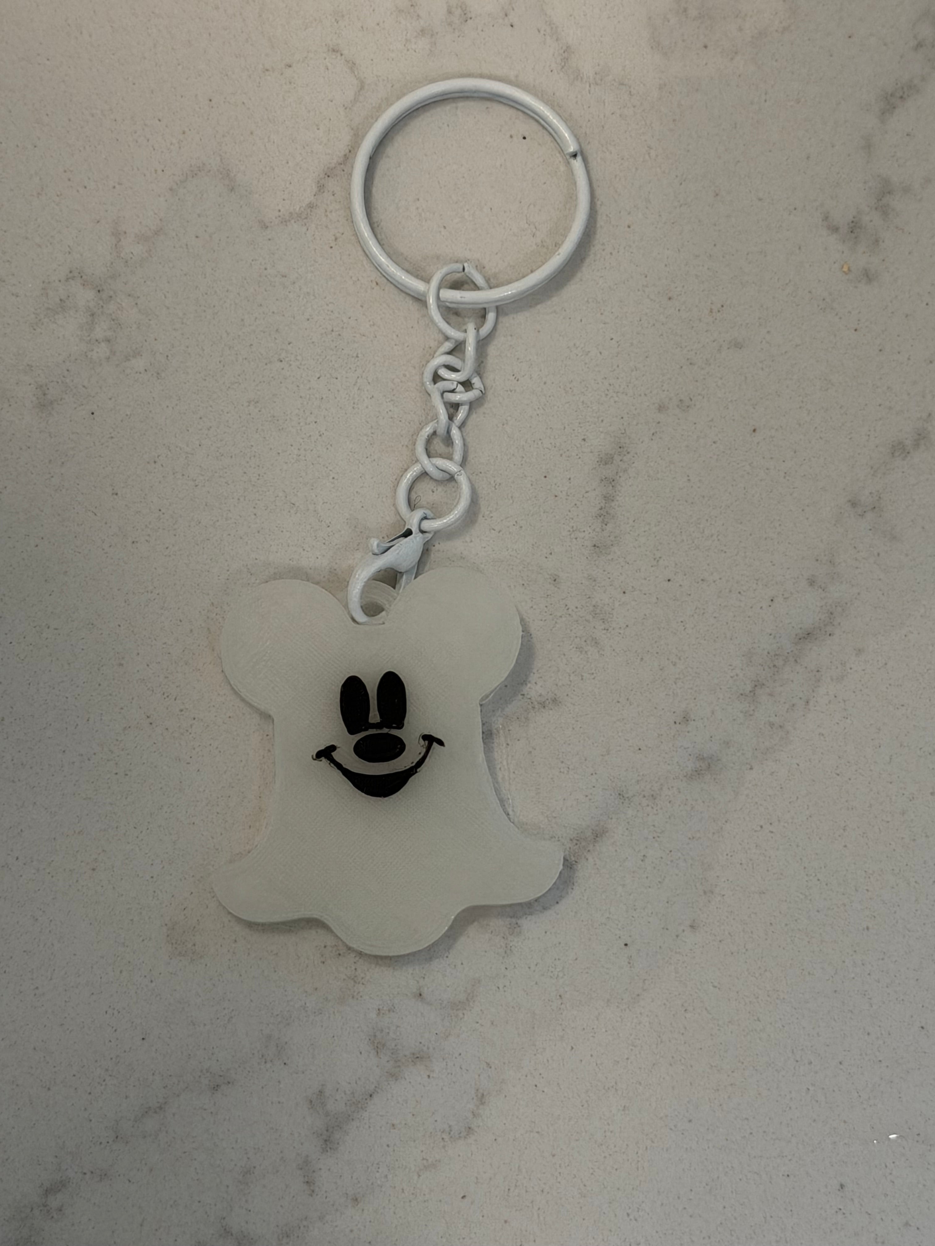 Glow in the dark Ghost keychain
