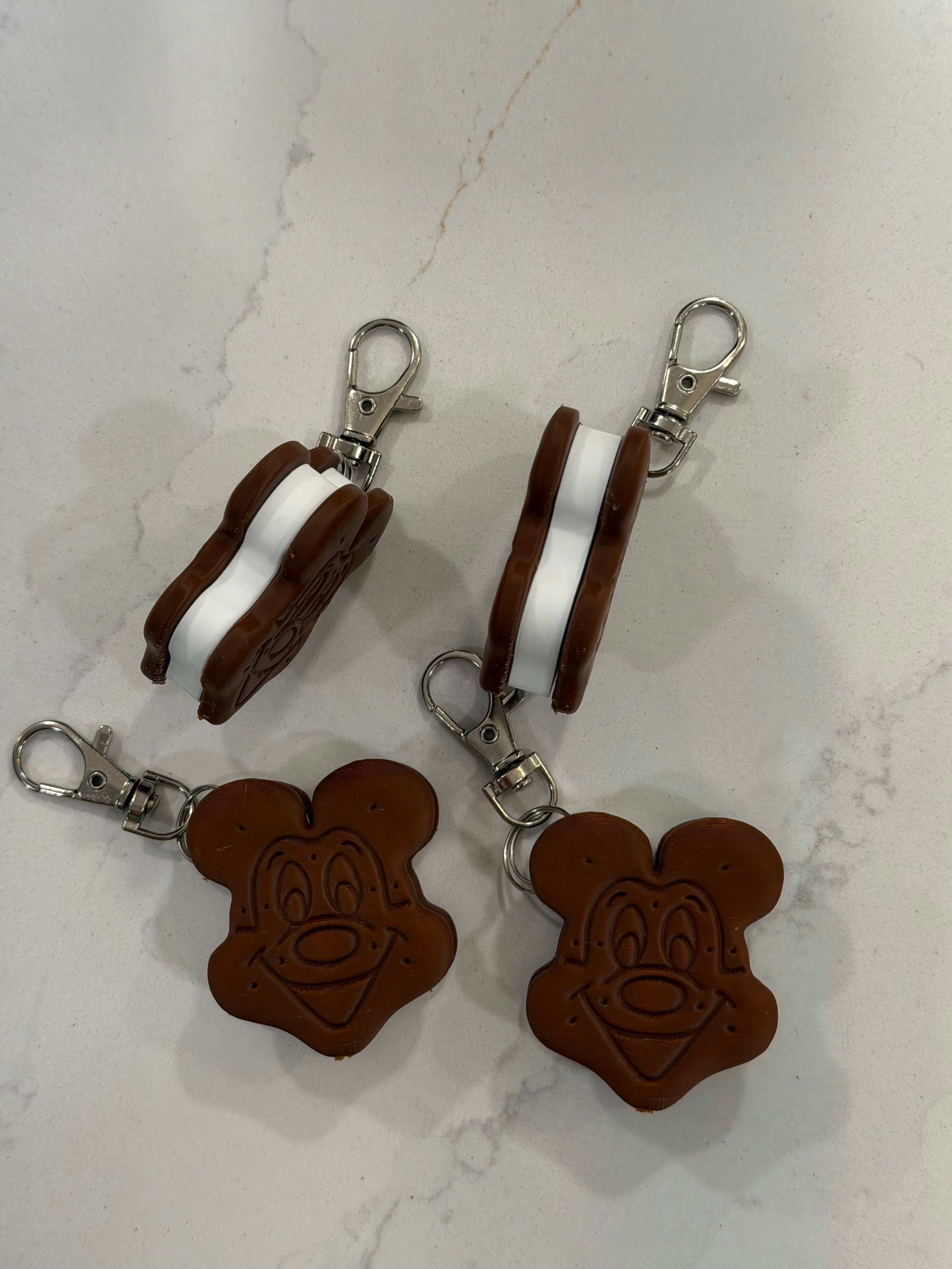 Mickey Ice cream Sandwich Keychain