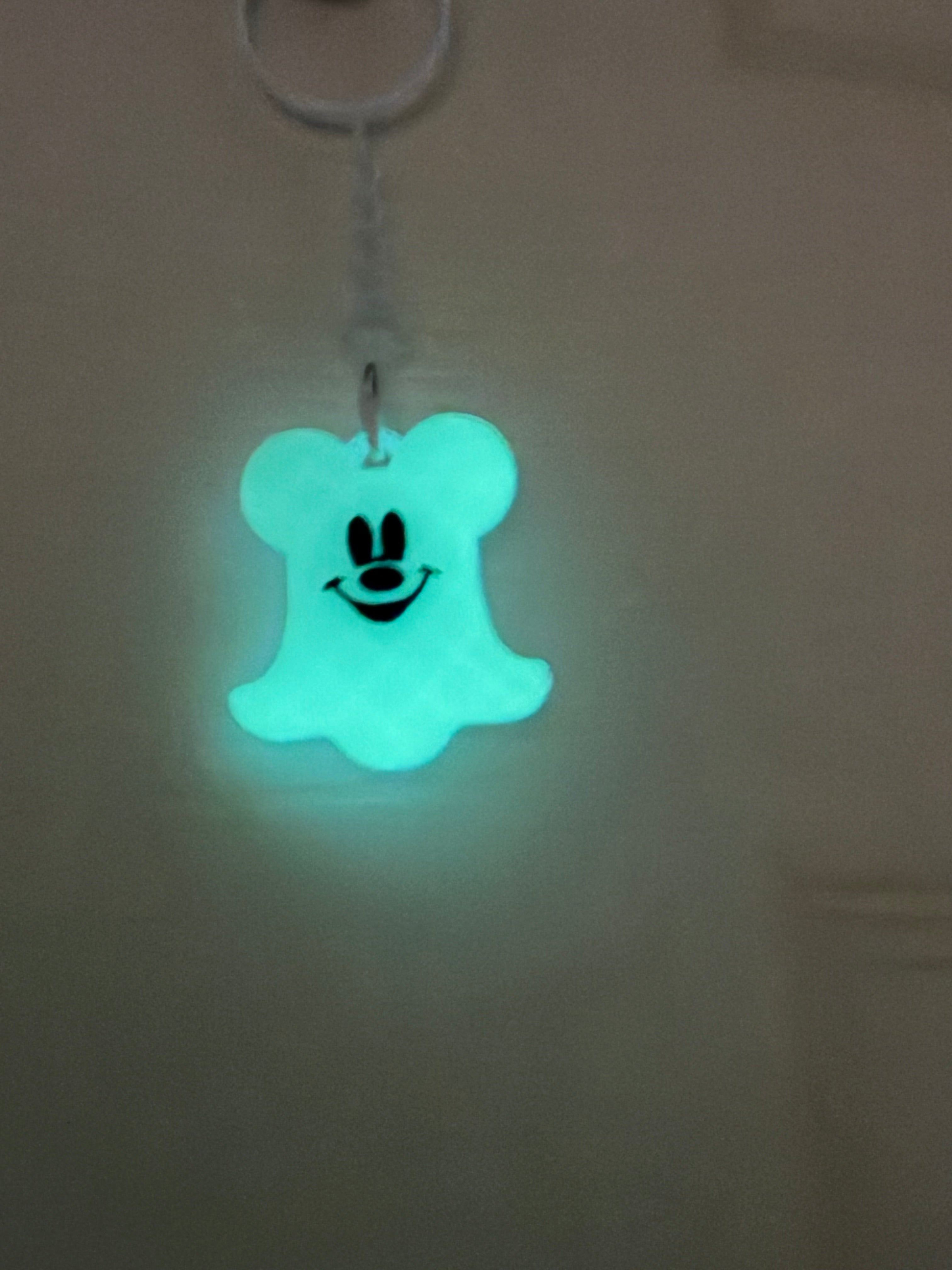 Glow in the dark Ghost keychain