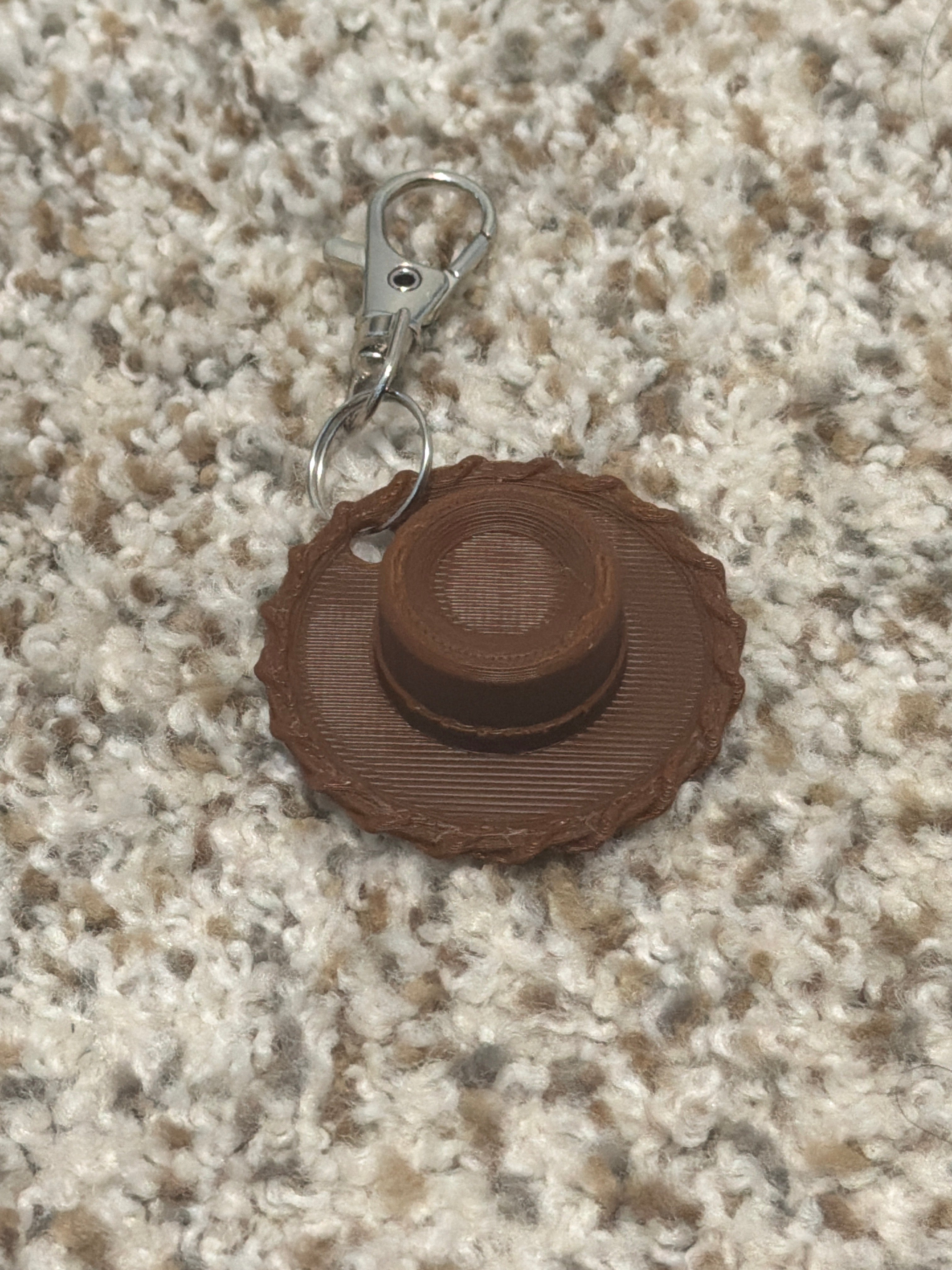 Woody Hat Keychain