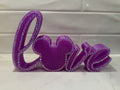 LOVE Mickey Sign with Diamond accents