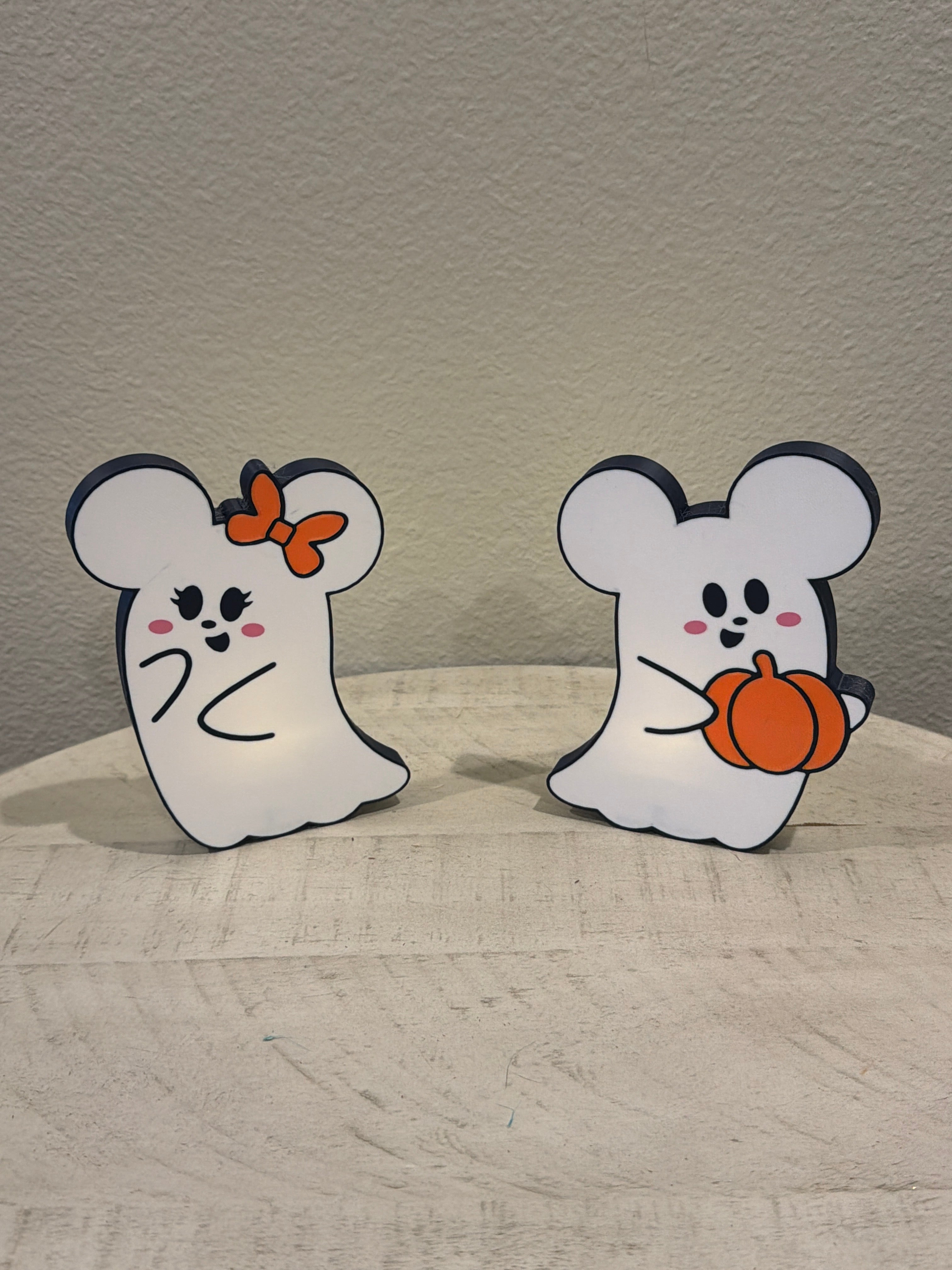 Mickey & Minnie Ghost illuminated decoration