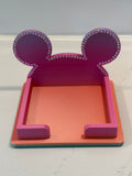 Mickey Shaped post it note holder with diamond accents