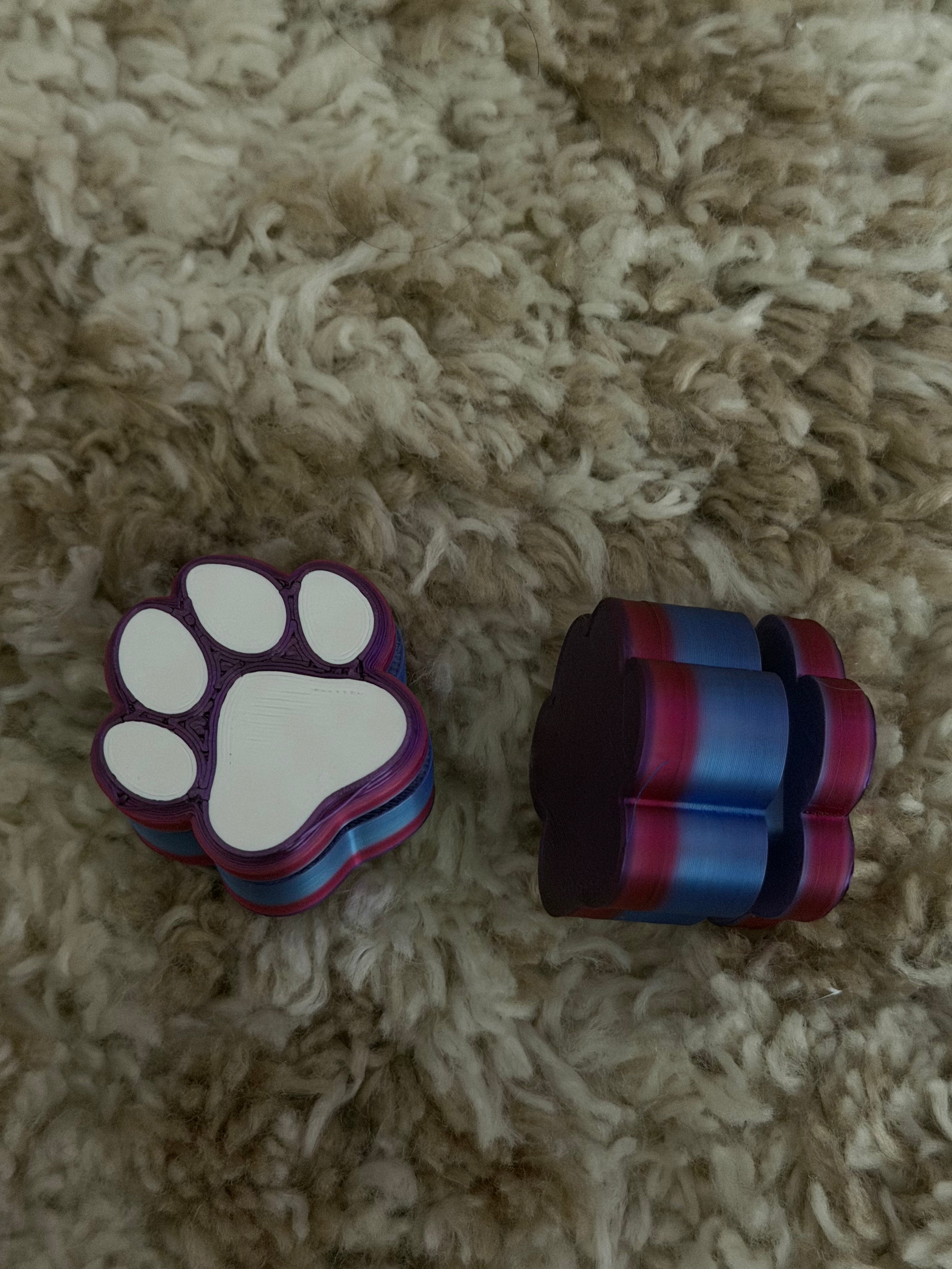 Paw Print Fidget Clicker